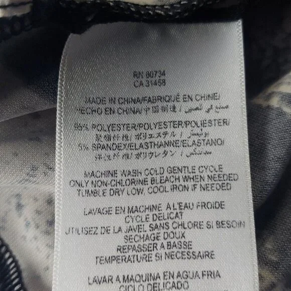 BCBGMAXAZRIA Alberta Womens Brown tan printed full wrap 3/4 sleeve dress Sz XS - Picture 9 of 9